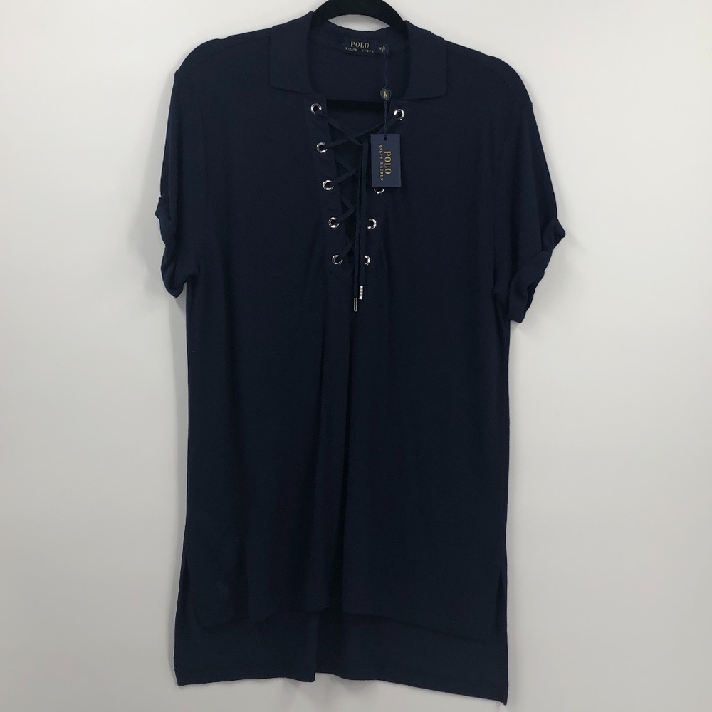 Polo Shirt Dress Cruise Navy Medium